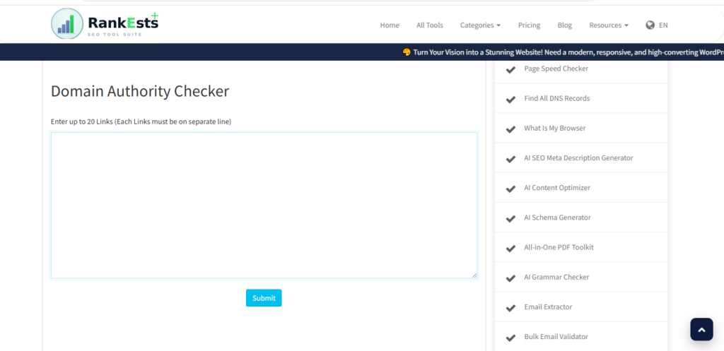 domain authority checker