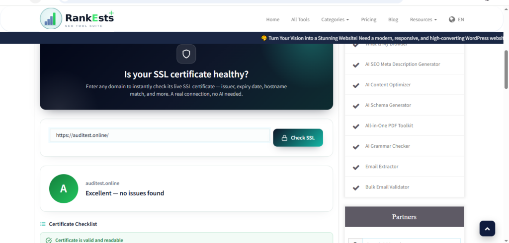 rankests ssl certificate